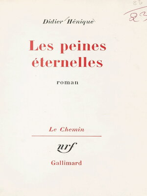 cover image of Les peines éternelles